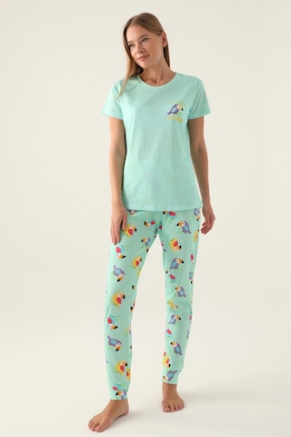 Roly Poly 3403 Callım Kadın Kısa Kol Pijama Takımı 001