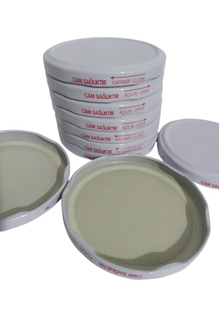 82 Mm Konserve Kavanoz Kapağı Beyaz Yüksek Sızdırmazlık