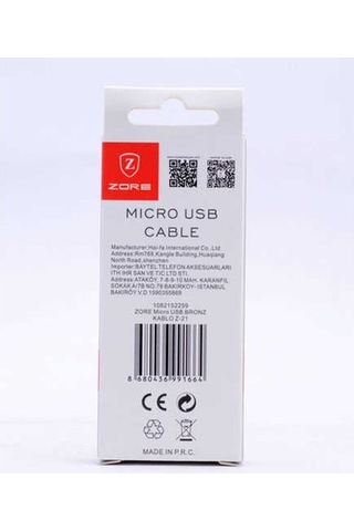 Zore Micro Usb Bronz Kablo Z-21 (517265744)