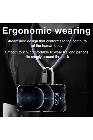 Honmex Magneetik Boyun Tutucu Telefon Stantı - Pov Video Çekimi İçin - İphone 15/14/13/12 Uyumlu - Esnek Ve Konforlu Tasarım