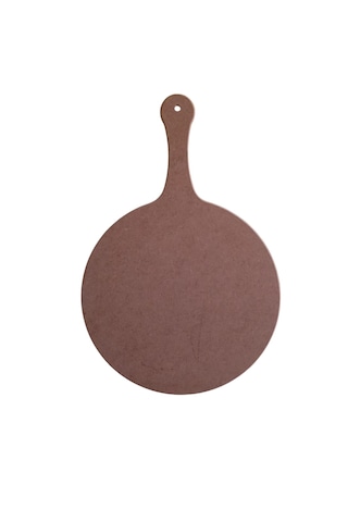 Mdf Dekoratif Yuvarlak Saplı Sunumluk, Sunum Tahtası