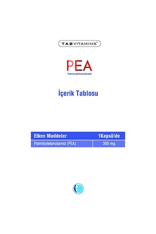 Tabvitamins Pea Palmitoiletanolamid 300 Mg 60 Kapsül