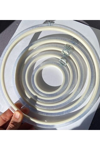 No:1 Yuvarlak Şeffaf Plastik Pano Kasnağı - 9.5cm - 10mm