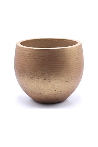 Mini Orb M Bakır Renk Fiberstone Saksı