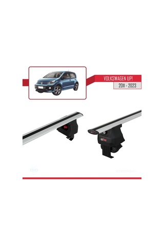Volkswagen Up 2011-2023 Arası İle Uyumlu Ace-4 Ara Atkı Tavan Barı Gri