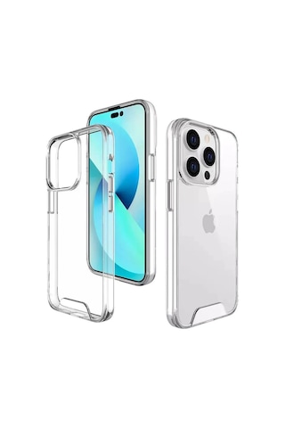 Apple Uyumlu iPhone 14 Pro Max Kılıf Space Seri Lux Silikon Şeffaf Kapak
