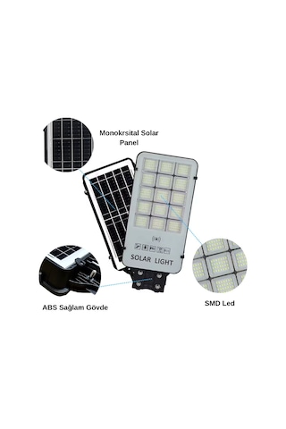 Forlife 300 Watt Güneş Enerjili Solar Sokak Ve Yol Aydınlatma Armatürü