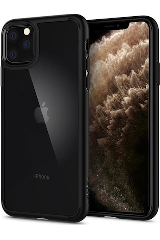 Spigen Apple Uyumlu iPhone 11 Pro İle Kılıf Ultra Hybrid Matte Black