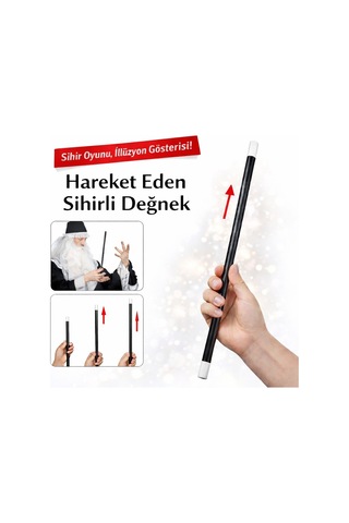 Premium Hareket Eden Sihirli Değnek Çubuk 24 Cm İlginç Ürün Sunum Aksesuarı Parti Malzemesi