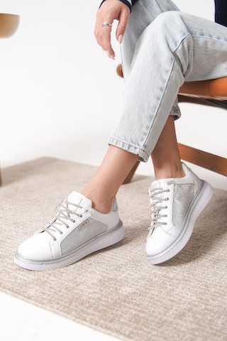 Daxtors Garantili D0703 Günlük Ortopedik Kadın Sneaker Spor Ayakkabı Beyaz