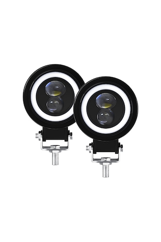 Youtek Motosiklet Led Farları, 60w 6000k Ip68, 3 Mod Yakın-uzak Işık, Drl , Alüminyum Gövde, 2 Adet Set