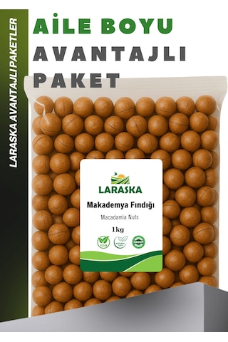 Kabuklu Kavrulmuş Makademya Fındığı 1kg Macadamia Nuts İn Shell 1 KG