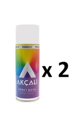 2 Adet Akçalı Beyaz Sprey Boya 400 Ml 301 Beyaz 301 - Beyaz 2 Adet Akçalı Beyaz Sprey Boya 400 Ml 301 Beyaz 301 - Beyaz