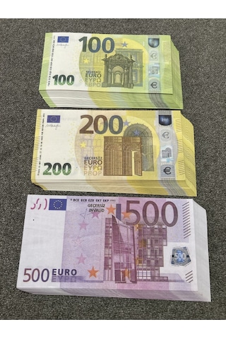 150 Adet Karışık Euro 100-200-500 Euro Geçersiz Eğlence Oyun Ş.