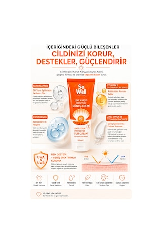So Well Güneş Kremi Spf50+ 100 Ml