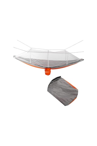 Hamak 7410 Fileli Ve Cibinlikli Pro 190x70cm Turuncu-gri