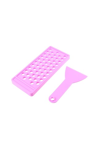 2 Adet/takım Kendin Yap Dudak Balsamı Dudak Parlatıcısı El Sanatları Seti Balmumu Dökme Tepsisi Spatula Kazıyıcı Seti