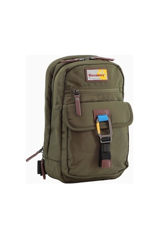 Discovery Icon Rfıd Korumalı Sürdürülebilir Sling 8l Kapasiteli Unisex Omuz Çantası Haki 2