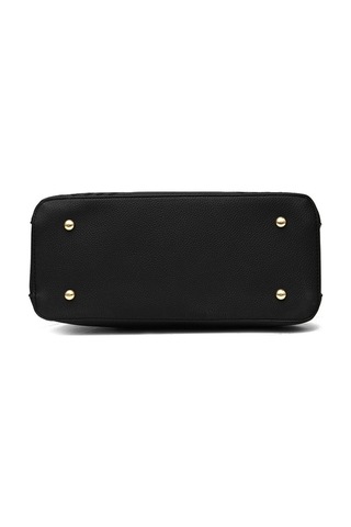 Dancemonkey Nakışlı Kadın Omuz Çantası - Siyah, Çapraz Taşıma İçin Uygun Siyah