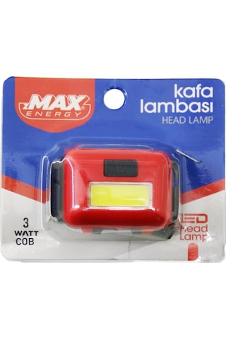 Pilli 3w Cob Led Kafa Lambası Fener 3-kademe Işık Ayarı- Flaşör 4.5v 120lümen 5639