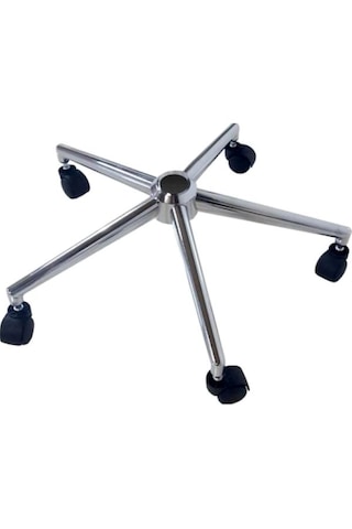 Dekofis Dekofis Krom Yıldız Ayak Ve Tekerlekler