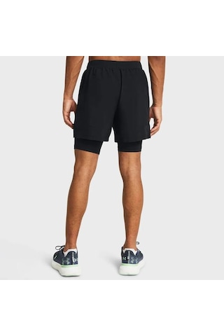 Under Armour Launch 5 Inch 2 In 1 Erkek Siyah Polo Yaka Tişört