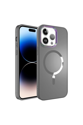 Apple Uyumlu iPhone 14 Pro Max Kılıf Magsafe Wireless Şarj Özellikli Zore Stil Kılıf