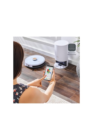 Homend Alex Laser Power 1284h Toz Hazneli Moplu 3 In 1 Akıllı Robot Süpürge (Teşhir)