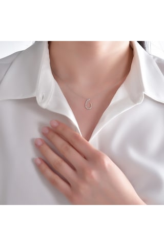 Ariş Pırlanta Fantezi Kolye Beyaz