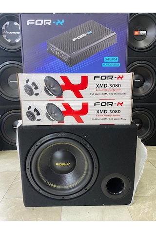 Forx Set 30cm Bass Forx 20cm İki Takım Midrange Forx Anfi 4000wat
