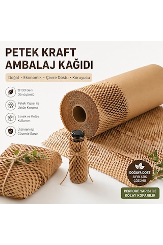 Premium Petek Dolgu Ambalaj Kağıdı 50 Cm X 50 Metre Esnek Paketleme Ve Koruyucu Ambalaj Kağıdı