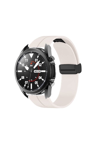 Huawei Uyumlu Watch Gt Gt2 Gt3 42mm / Honor Magic 2 42mm Kordon Magnetli Ayarlanır Silikon Kordon 20mm