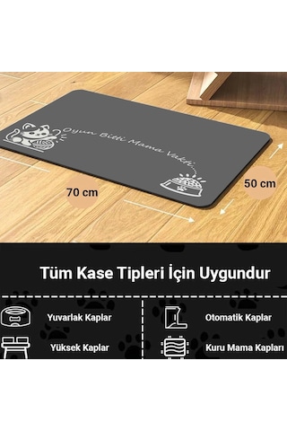 Matgo Pati Oyun Bitti Mama Vakti Beslenme Matı Mama Paspası 50 x 70 CM
