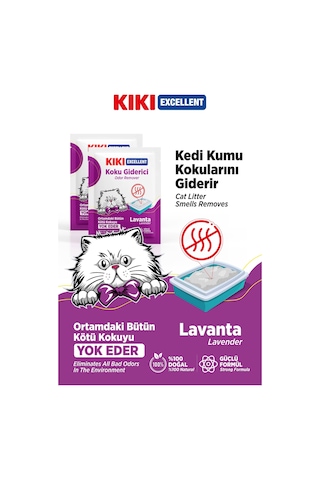 Kıkı Excellent Kedi Koku Giderici Lavanta Kokulu 25 G