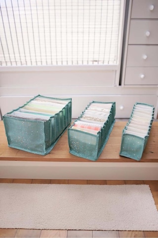 Baby Akordiyon Organizer Çekmece Düzenleyici Medium, Mavi, 15 X 43 X 14 Cm Desenli