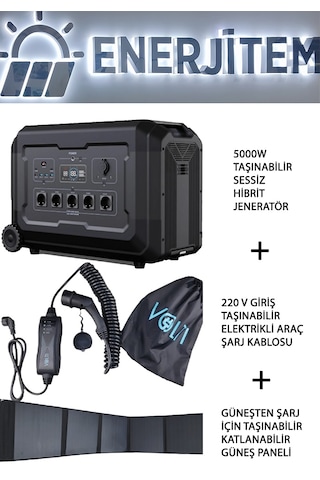 Elektrikli Araç Paketi,5 Kw 5000 W Sessiz Hibrit Jeneratör