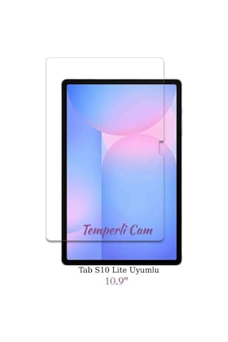 Fuchsia Galaxy Tab S10 Lite 10.9" İle Uyumlu Dayanıklı Temperli Cam Tablet Ekran Koruyucu