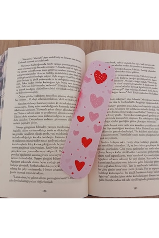Kitap Ayracı - Sevimli Kalpler Model2