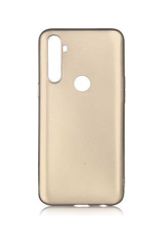 Kilifone - Realme C3 Uyumlu - Kılıf Mat Soft Premier Silikon Kapak - Kırmızı