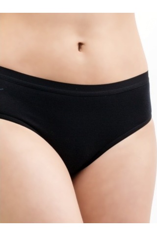 The Don Organic Blended Bayan Mid Rise Brief - Orta Kenarlı Siya