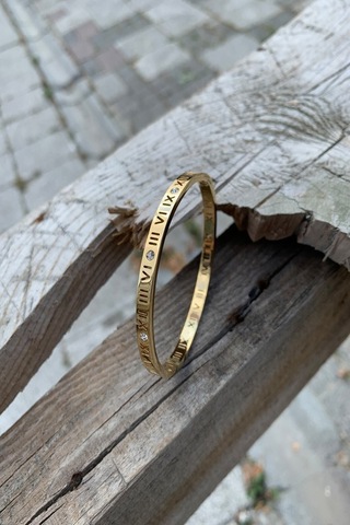 Unisex Çelik Bileklik Gold - 303317259 Gold