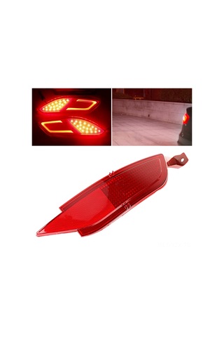 Yaozixa Ford Fiesta Mk7 2008-2016 Sağ Arka Tampon Fari - Abs Malzeme, Su Geçirmez, Kolay Kurulum, Trafik Güvenliği Artırıcı