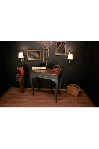 Wooding 80 Cm Masif Ceviz Antrasit Dresuar Ceviz