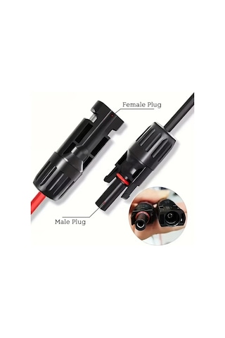 Xuweiwei 5m Mc4 Sarj Kablosu 12awg Uv Direncli Guclu Solar Panel Kablosu Erkek Disi Konnektor