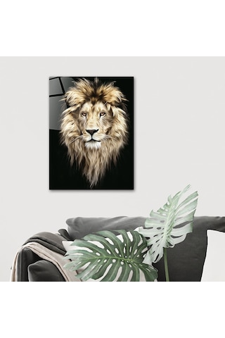 Decorita Hayvanlar | Cam Tablo | Aslan