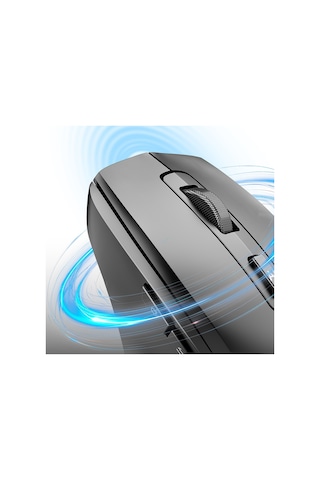 Lenyes Ws106 Yapay Zeka Destekli Çift Bluetooth Bağlantılı 2.4g Kablosuz Mouse 1200 Dpı Siyah Ws106