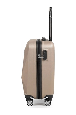 Polo&Sky Elmas Model Gold Renk Kabin Boy Valiz Bavul Altın