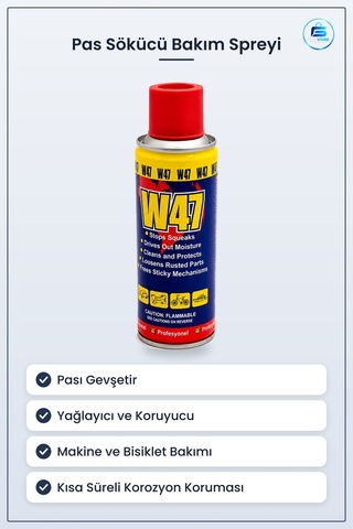 Pas Sökücü Çok Amaçlı Bakım Spreyi Gevşetici Yağlayıcı Koruyucu M