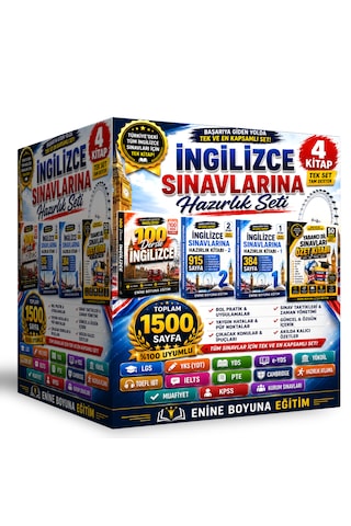 İngilizce Sınavlarına Hazırlık Seti Tüm Sınavlar İçindir