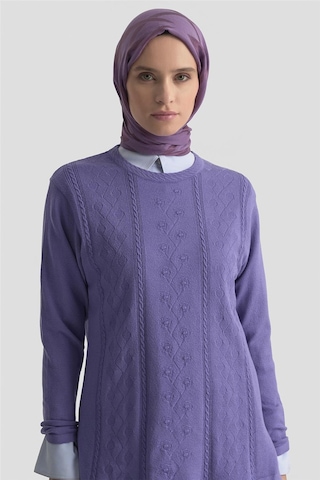 Armine Desenli Kazak 25kd7009 Lila Lila